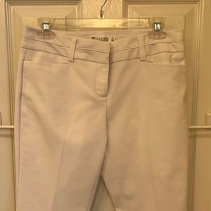 Long white work trousers